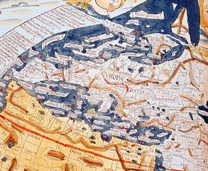 Mapa de Europa central, 1486 (detalles)